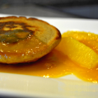 Roh Nudel-Pancakes mit Orangen-Zimt-Sugo