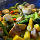 Gemüse-Hähnchen-Curry mit Thai-Spargel