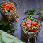 Kichererbsen-Salat mit Petersilie