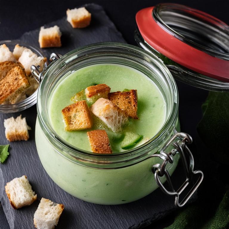 geeiste-gurkensuppe-mit-croutons