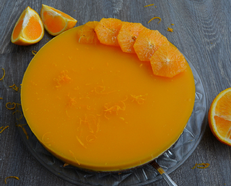 Brülee-Orangen-Quarkkuchen