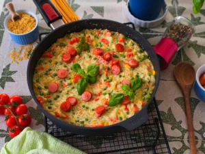 Reisnudeln in iner Woll Pfanne