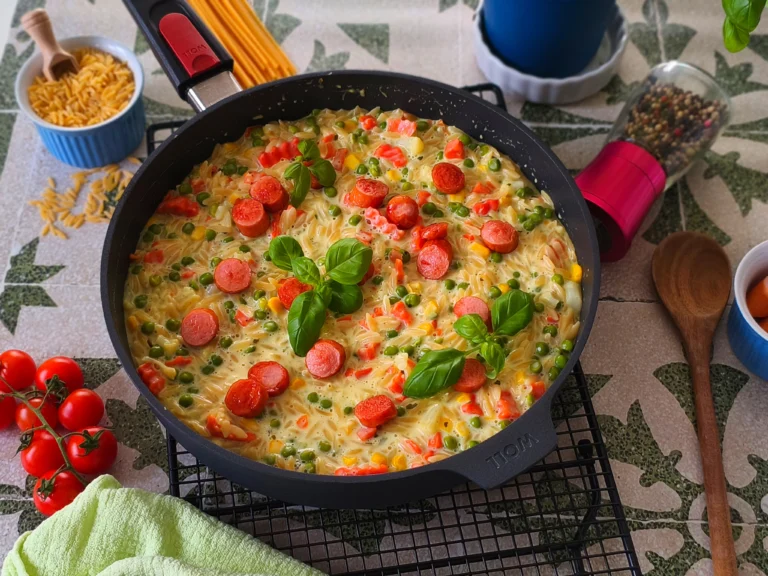 Reisnudeln in iner Woll Pfanne