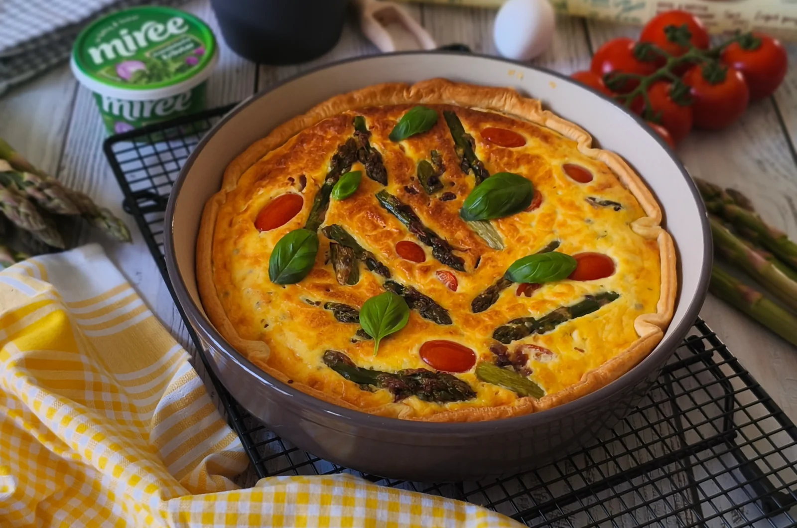 Spargel Quiche